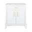 Meuble-lavabo autoportant de style moderne du milieu du siècle, 70,6 cm (27,8 po), surface lisse peinte, meuble haut de gamme avec poignées en métal et rangement-58419212