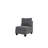Modular 3Pc Gray: Linen-Like Fabric & Stable Wood Formation Chairs Gray - 3Pc: Fine Construction Seating