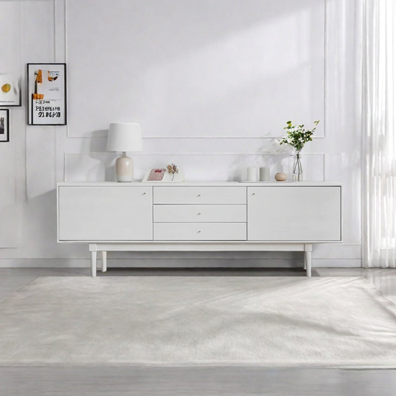 Meuble télé blanc, 70.87"