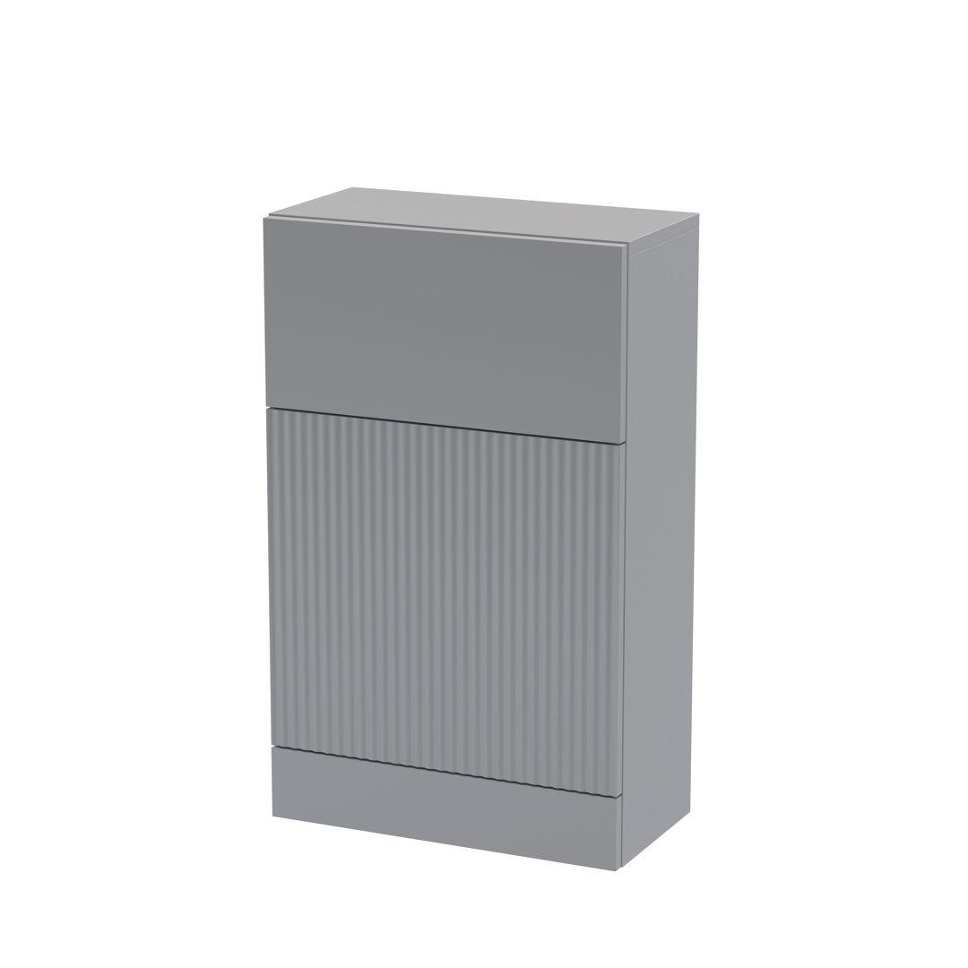 Hudson Reed Satin Grey Fluted Toilet Unit | | Mdf | 500Mm - Image 2