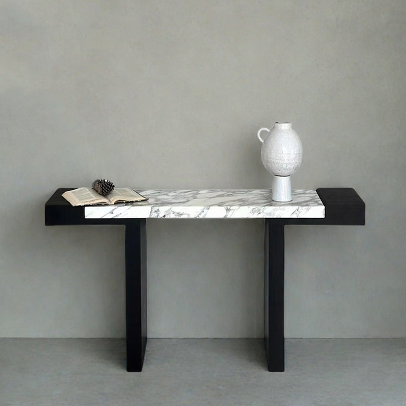 Console Italian Minimalist, H 31,5 po x l 55,1 po x P 13,8 po