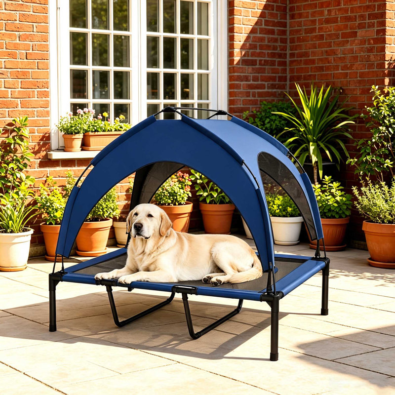 Polyester Pet Bed, Dark Blue