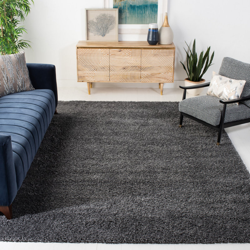 Delane Dark Gray Area Rug, Rectangle 8' x 10'