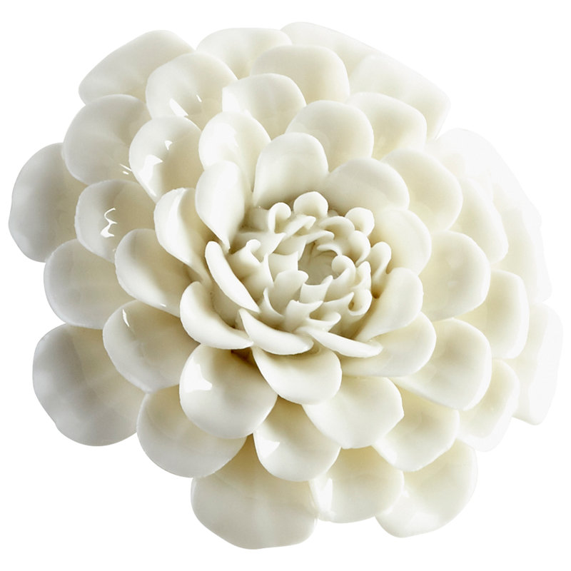 Glam Landscape & Nature Wall Decor on Ceramic / Porcelain, 3.25" H x 3.25" W x 1.25" D