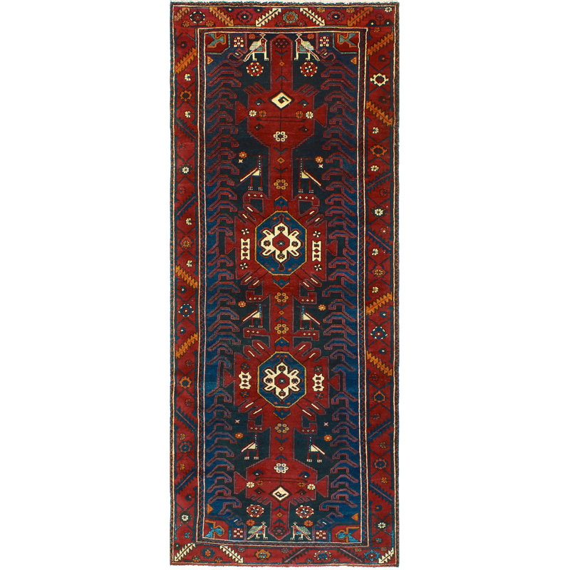 Khylar Distressed Artis Charcoal Runner