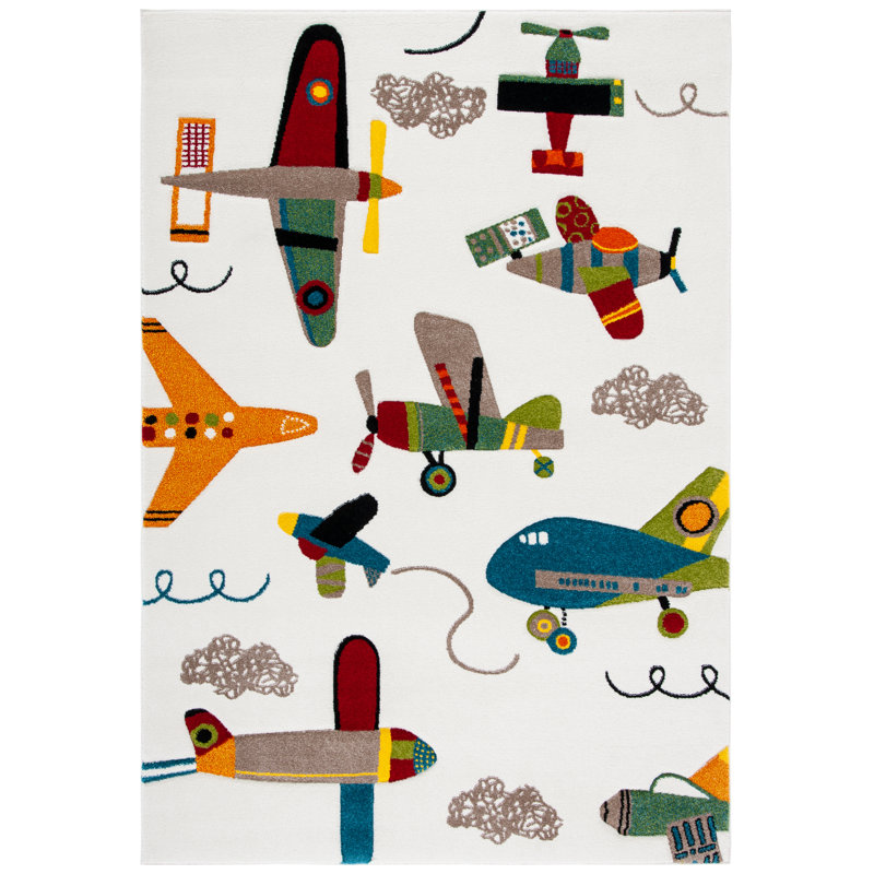 Colleen Kids 100 Performance Novelty Rug, Rectangle 4' x 6'