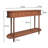 47" Console Table With Tambour Doors For Hallway, Living Room, Walnut-183713903