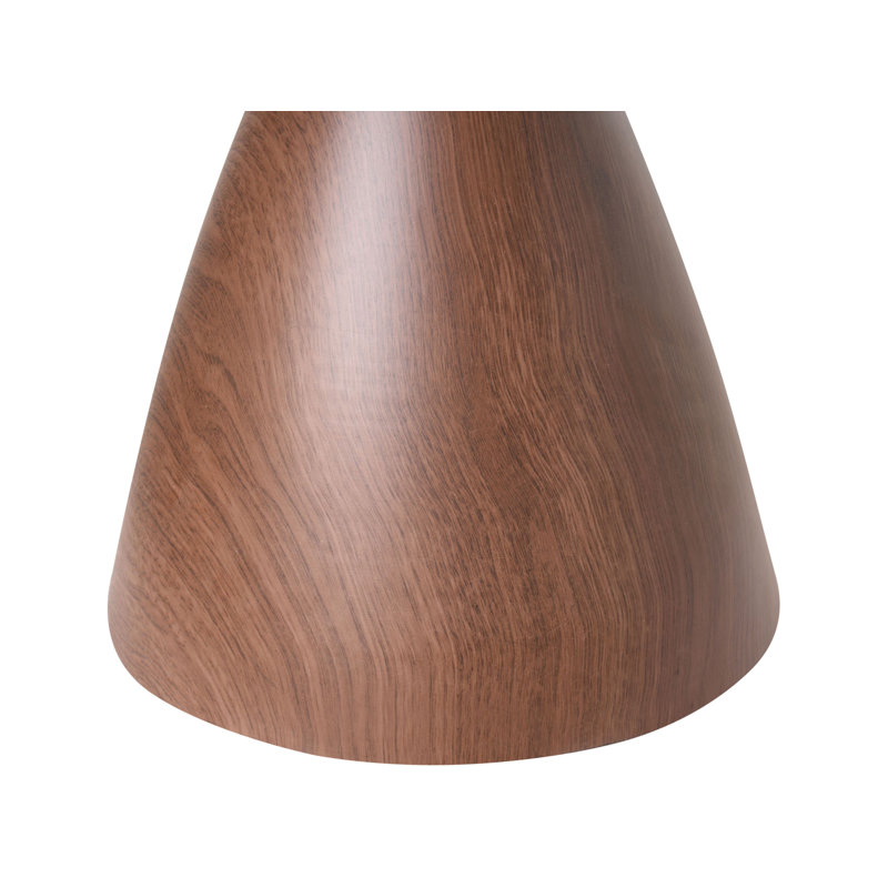 Pedestal End Table, Brown