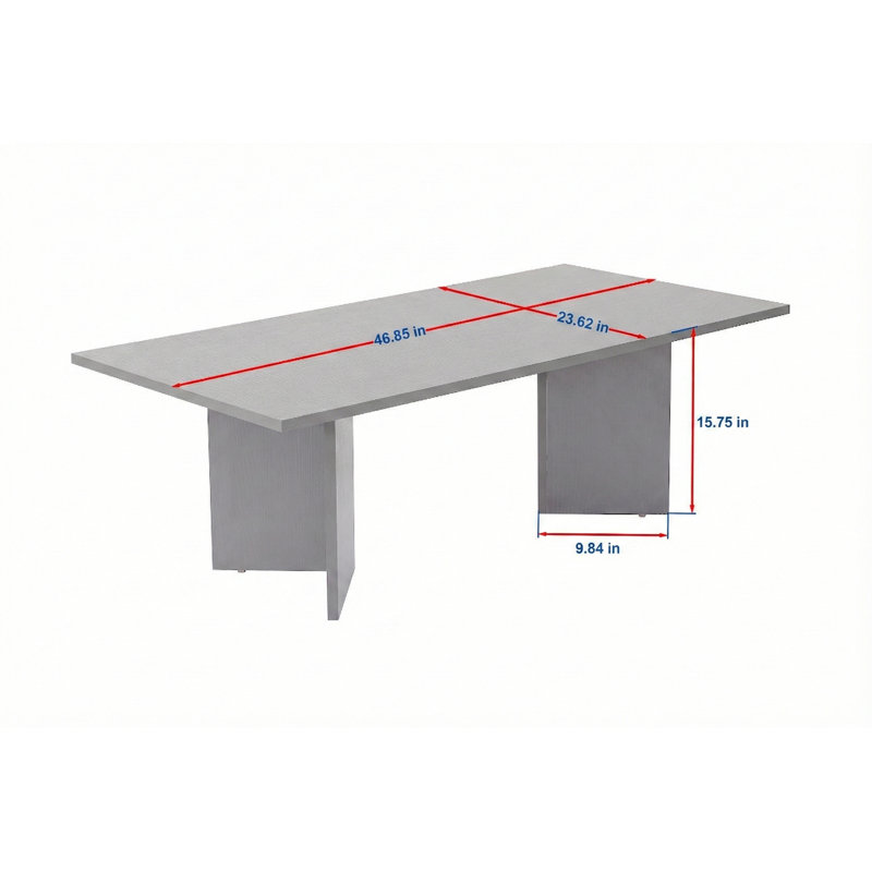 Modern Coffee Table, Oak Color, 120 x 40 x 60 cm, 100% Melamine Coated Particle Board, Thickness: 0 cm, Design for Living Room & Lounge, Durable & Easy to Clean