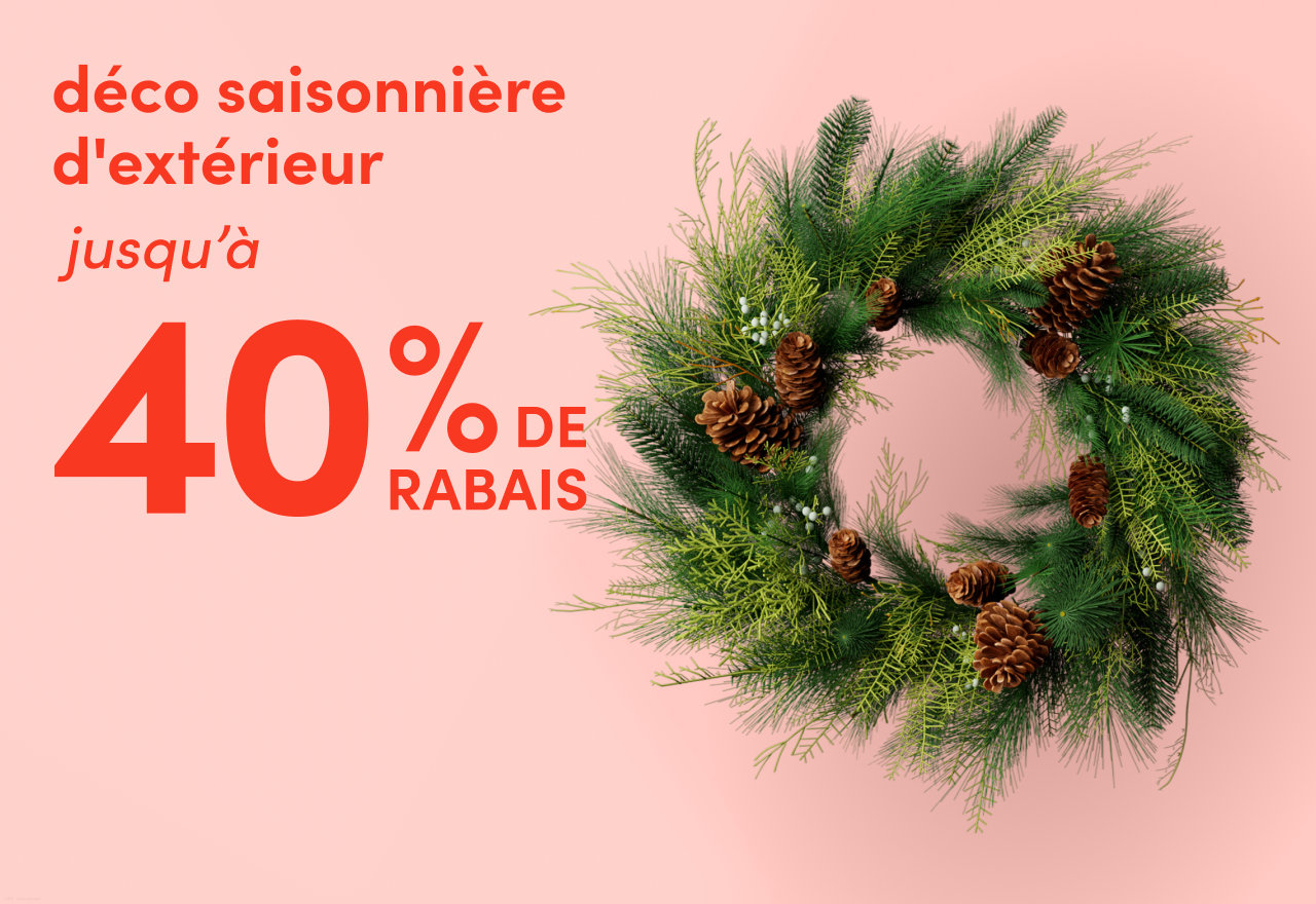 déco saisonnière d'extérieur en solde