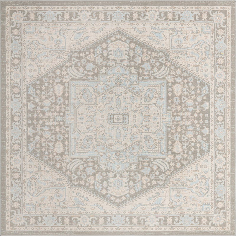 Matthei Oriental Indoor Rug, Square 8'