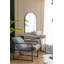 Miroir arqué 24 "x 36" noir avec cadre en métal