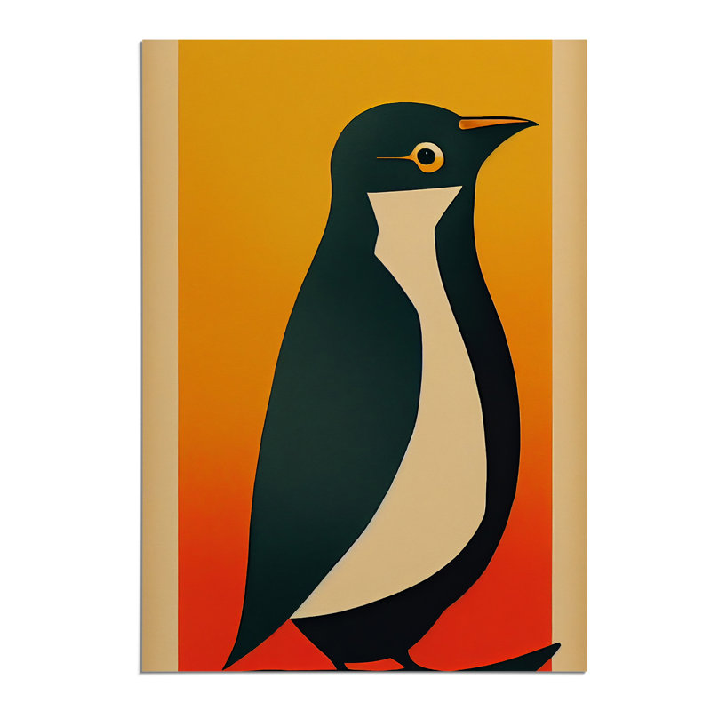 Penguin Abstract No.6 - Wall Art, 42cm H x 29.7cm W, Paper, No Matte
