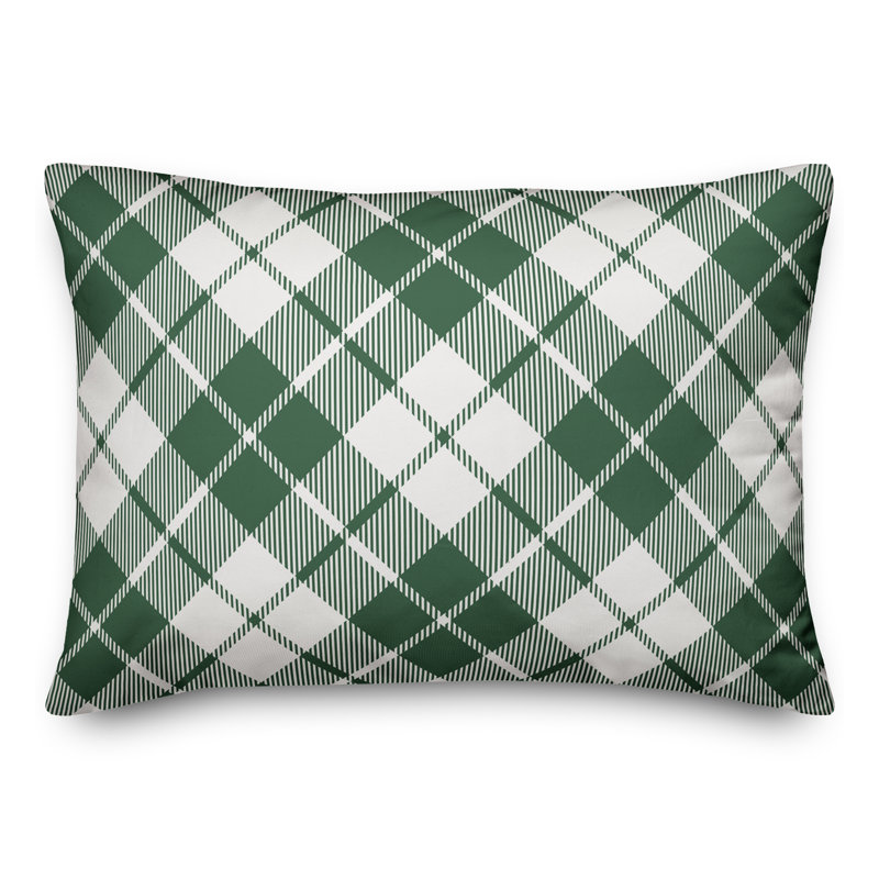  Christmas Lumbar Pillow, Dark Green, Indoor