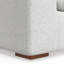Fauteuil d'appoint à accoudoir gauche de style contemporain de 44 pouces de large Jasmine