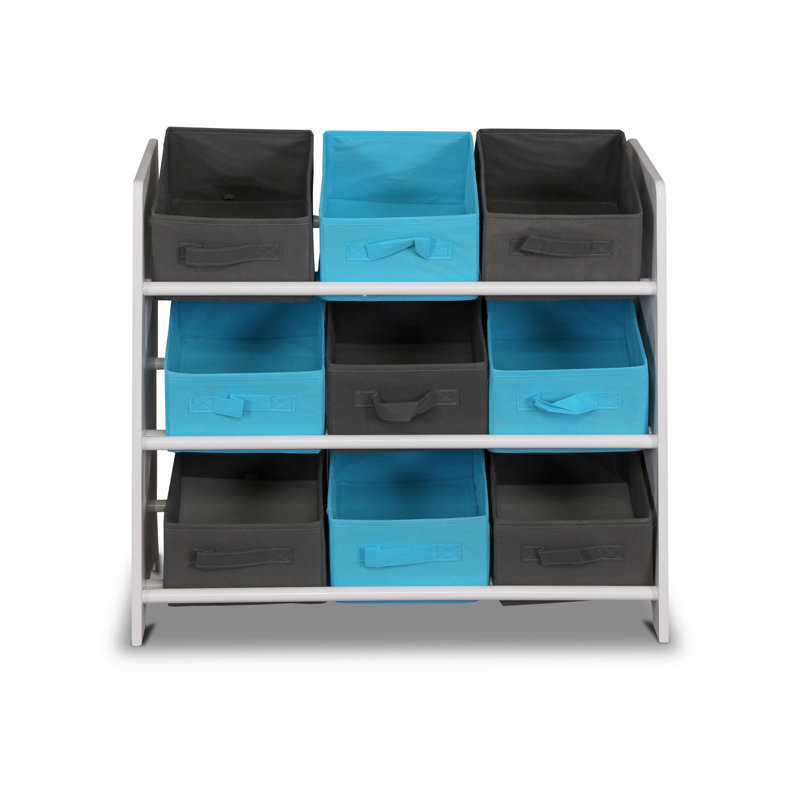 Hollander Rebrilliant Toy Organiser with Bins, Black/Blue