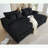 Corduroy Double Lounge Chaise with 4 pillows-1818646123