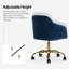 Chaise de travail en velours Adan-851133856