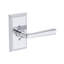 Kinsella Passage Lever with Chamfered 5in Rose in Polished Chrome-1859431323