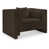 Tissu chenille brun