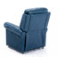 Fauteuil Lowell en cuir bleu marine avec massage Lowell