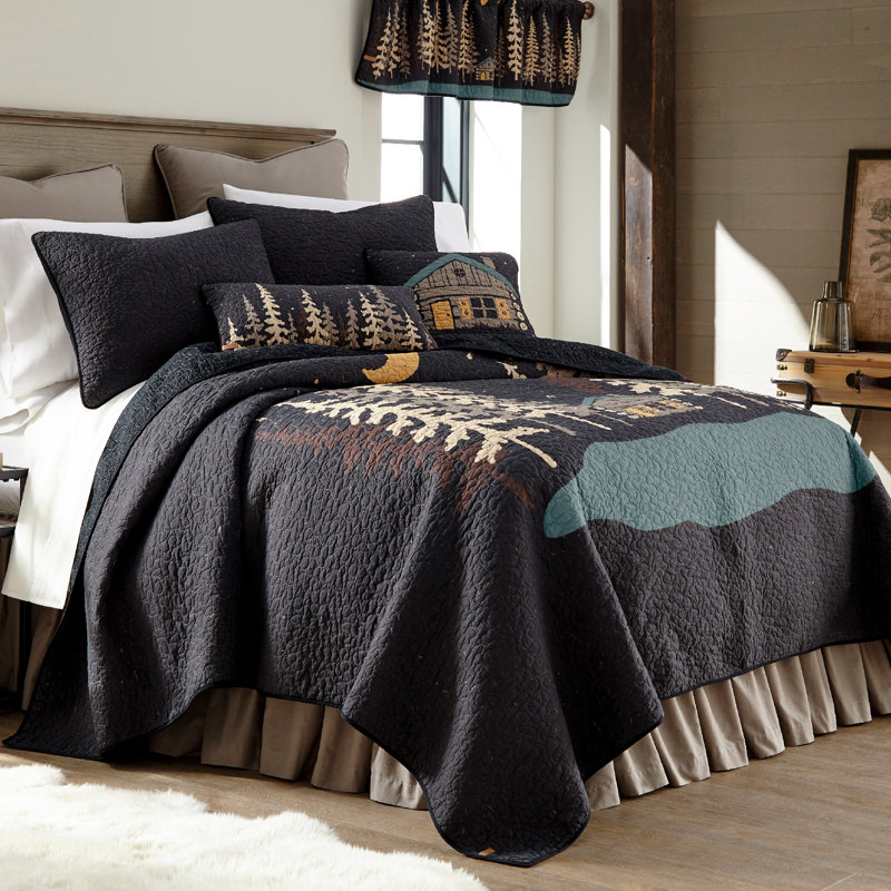 Donna Sharp Moonlit Bear King Cotton Quilt, King Quilt