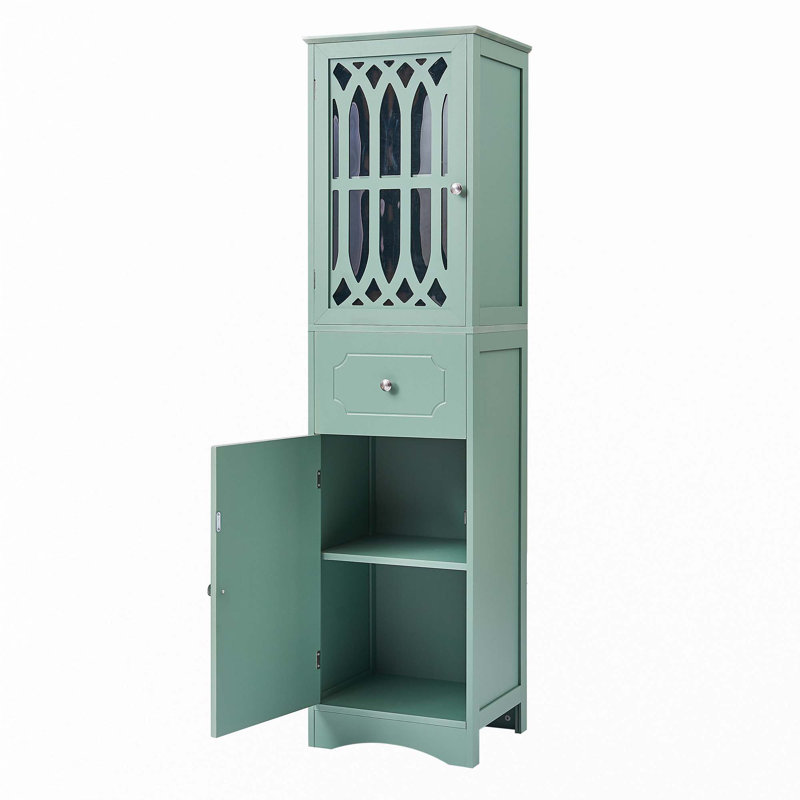 Grande armoire de salle de bain, Vert