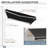 10' X 8' Electric Awning, Retractable Awning, UV Protection Sun Shade Shelter With Remote Controller And Manual Crank Handle For Deck, Balcony, Yard, Black-125181346-125181350