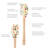 Spatulart® Vegetable Garden Wood Handled Spatula