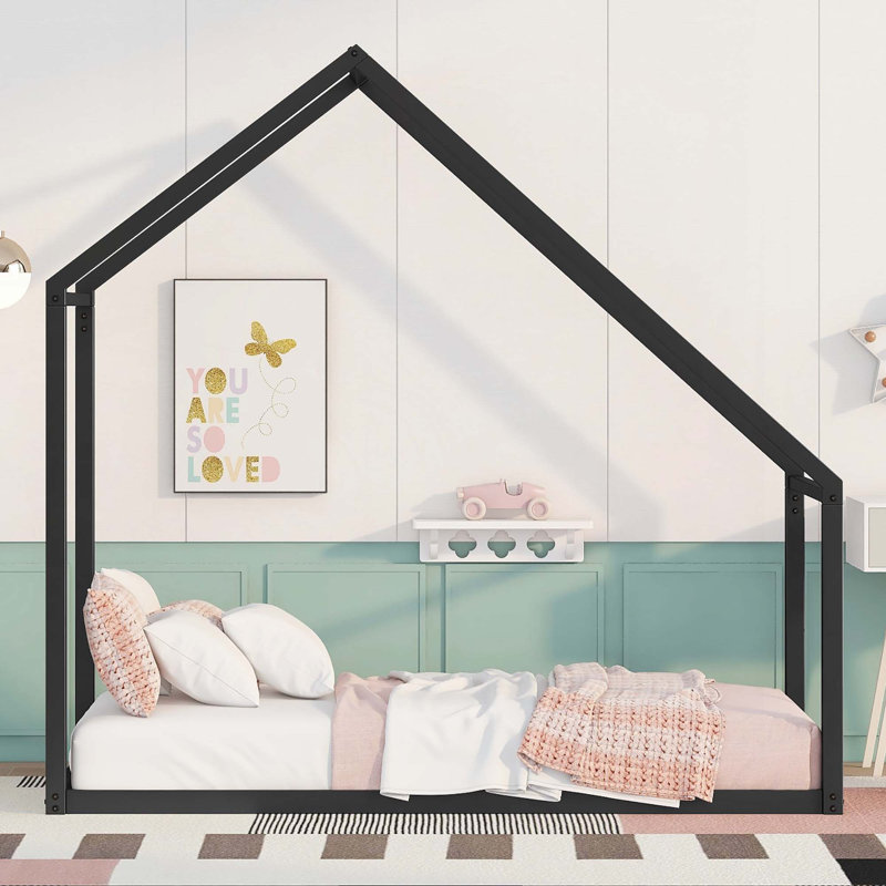 Farnhill Metal Standard Bed, Black