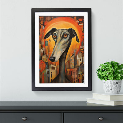 Greyhound Orphism No.2 - Framed Print
