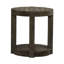 Table de bout ronde Arnaline avec tablette de plancher