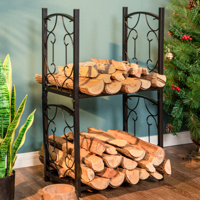 Ilce 19.5'' W Metal Log Rack