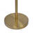 Verve Brassed Gold Floor Lamp With On/Off Switch Adjustable Led Round Base