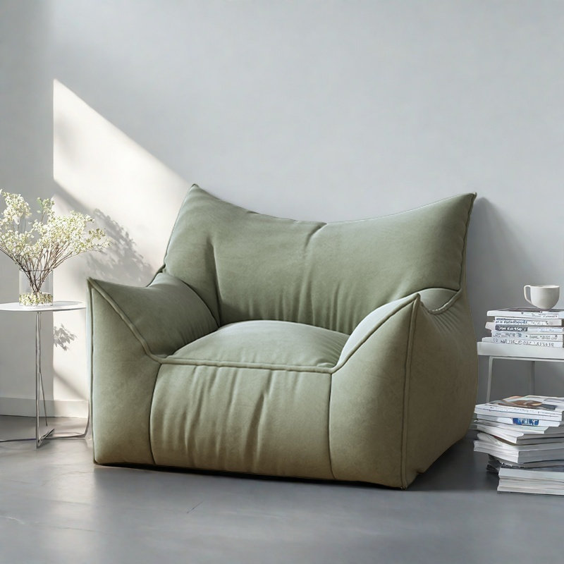 Canapé à billes rétro, Polyester vert
