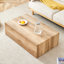 Rehaussez votre espace de vie avec cette table basse moderne en bois aggloméré qui présente des motifs lisses. Il est caractérisé par un design élégant. 39,3 * 23,6 * 12