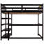 Lit mezzanine double pour chambre à coucher. Comprend une tablette de rangement. Lit,. Comprend un bureau et des tablettes. Fabrication-1605930940-1605930942