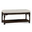 Summer Retreat Wicker Shelf Storage Bench-71425181-71425234