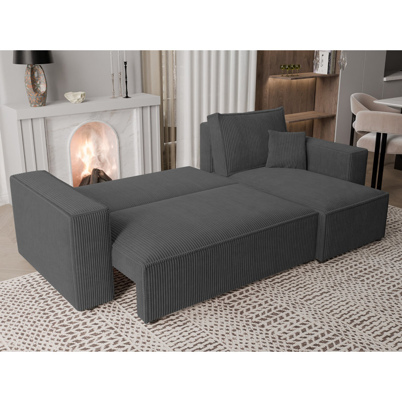 Sahur 4 Seater Sofa Bed, Grey