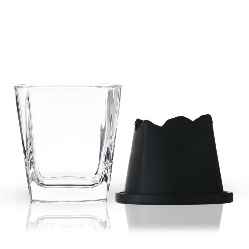 Glacier Mountain Ice Mold with Glass Set