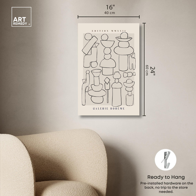Art Remedy Diverse Mortars Canvas Nude Portrait Wall Art by Art Remedy