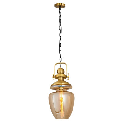 Lustre élégant Cassen, corps en métal, 9,8 po de diamètre x 47,2 po de hauteur | Longueur réglable, culot E27 de 40 W (ampoule non incluse) | Parfait pour la salle à manger, le salon et le vestibule