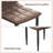 Dining Chairs Set of 2, PU Leather Upholstered Office Chair with Metal Legs, Modern Accent Chairs, Parsons Chairs for Kitchen, Dining Room, Restaurant, Cafe, Bedroom, Office, Balcony, Courtyard