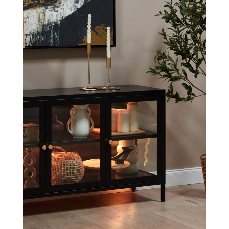 NEWPORT 115cm Sideboard, Black