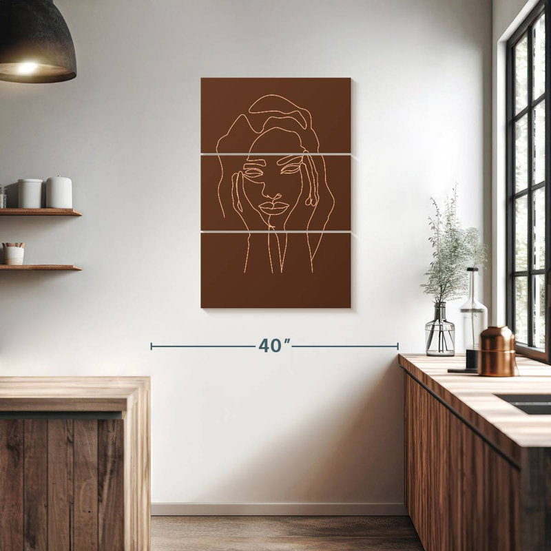 Leisha Face V, 38" H x 24" W