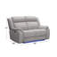 Causeuse inclinable 64 po avec accoudoirs coussinés