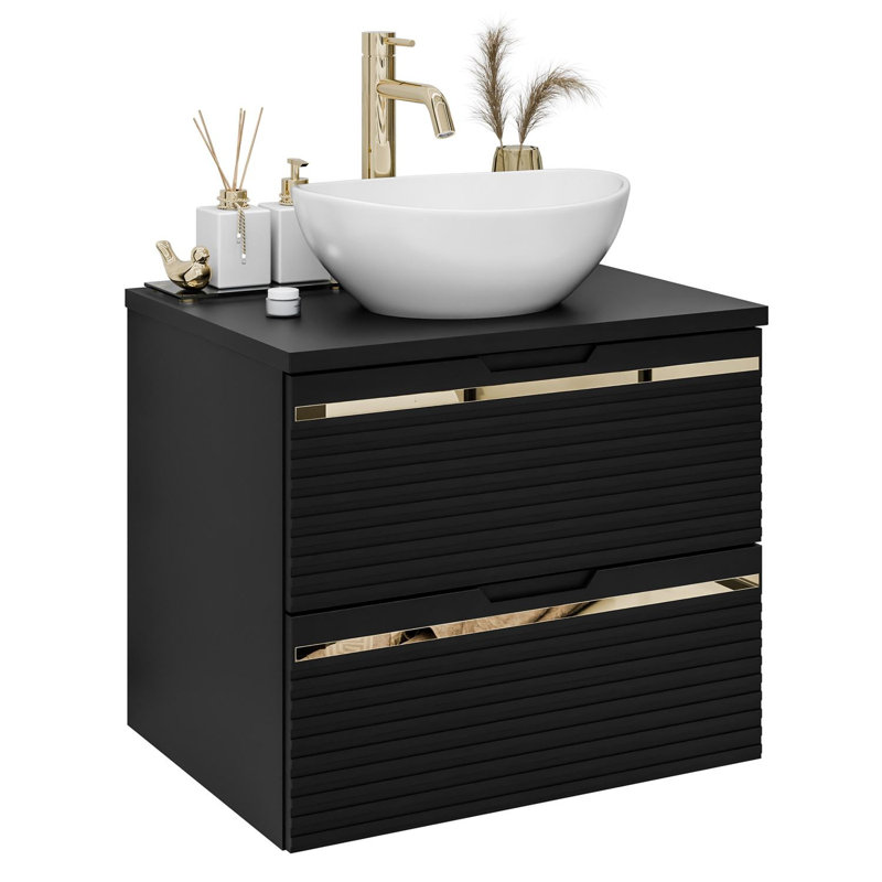 60mm Single Bathroom Vanity with Ceramic Basin