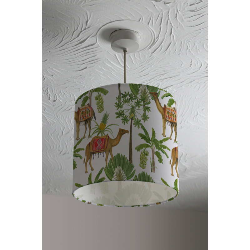 Cotton Drum Lamp Shade ( Uno ), 22cm H x 25cm W x 25cm D
