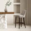 Tabouret de bar en chenille Beever-58102062