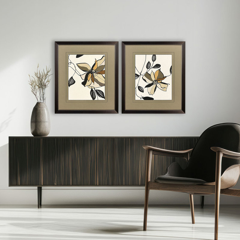 Art encadré «Gesture Bloom»